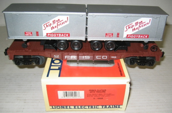 Picture of Frisco Flatcar w/Piggyback Trailers